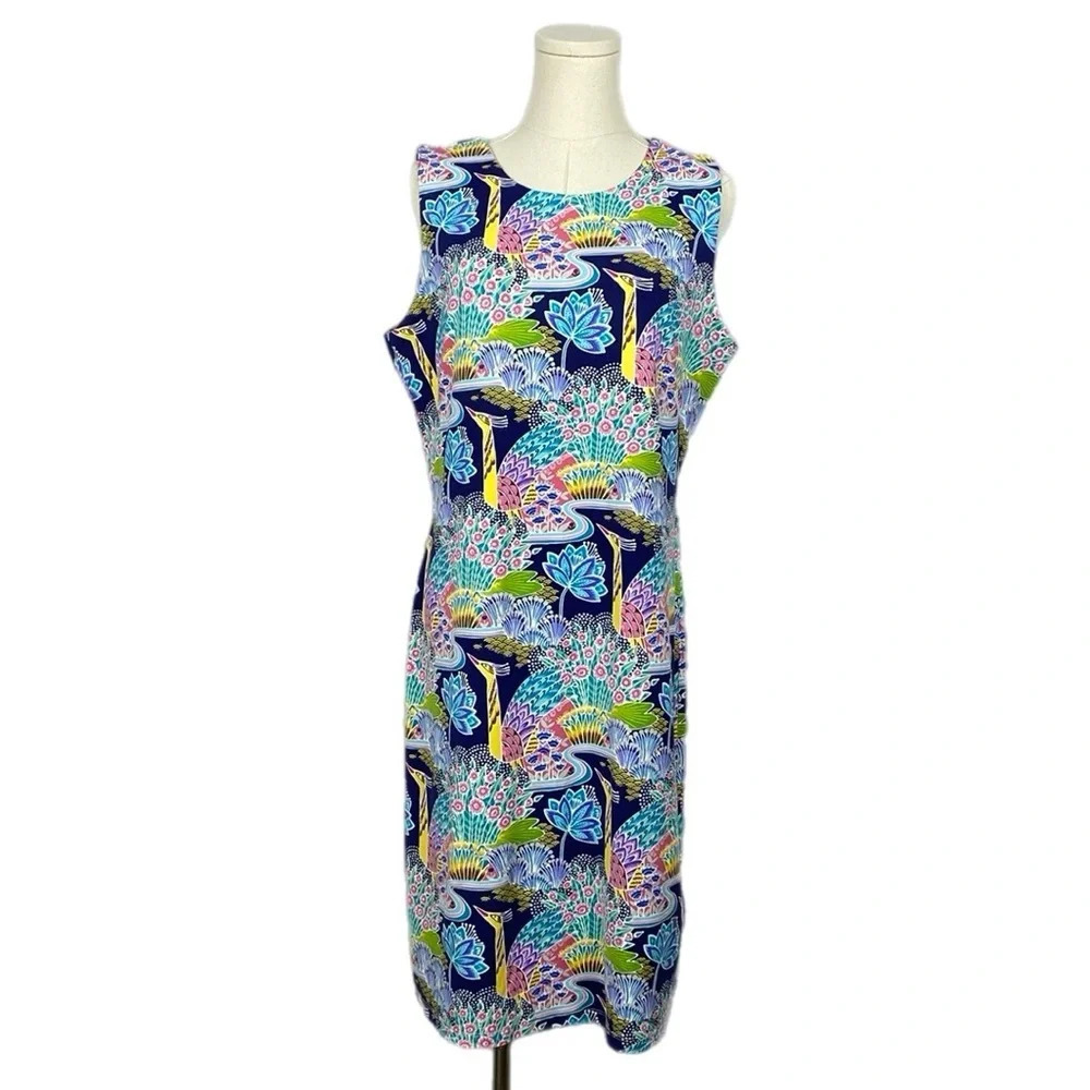 Like New J. McLaughlin Catalina Cloth Mini Dress Sophia Peacock Dress Large